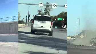 Hit And Run Driver Runs Red Light and Gets T-Boned