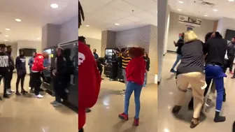 Substitute teacher Fights Student and Gets Beaten Up