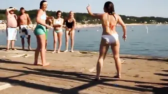 Bikini Fights On The Beach