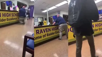 Daily crazy fights: Teacher vs Security Guard ????????