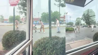 Parking lot Bully Got Served!