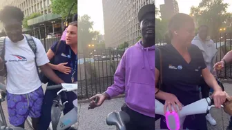 Insane Karen Cries Fake Tears & Steals A Bike