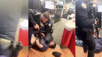 Viral Moment! Man Totally Surrenders And Still Gets Police Hospitality!