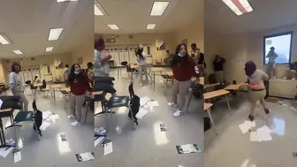Bully Beats Up Girl Accusing Her Of Talking shit About Her And Messing With Her