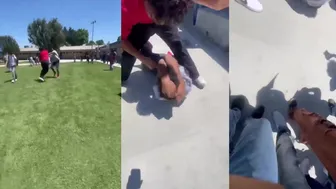 Tall Kid vs Red Shirts Girl #Fight