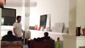 Man Slammed Onto Floor After Couch Space Clash
