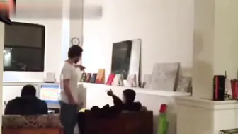 Man Slammed Onto Floor After Couch Space Clash