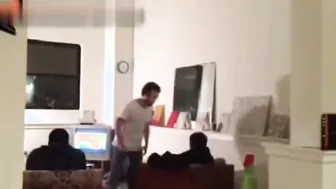Man Slammed Onto Floor After Couch Space Clash