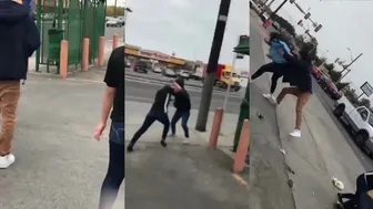 He Was Not About To Watch His Girl Get Jumped!!!