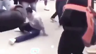 First kid In The Black Tee Got Knocked Out 10 Times!
