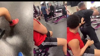 Two Guys Fighting At The Gym Planet Fitness Holy Shit