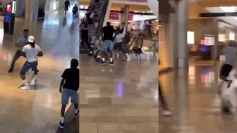 Mall Fight Breaks Out, 3 Guys Against One