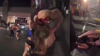Random Chicks Enjoying The Parking Lot Freedom