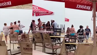 Overweight Woman Knocked Out Man For Breaking Up A Fight