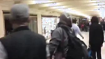 Long-haired MMA Fighter Takes On Challenge In NYC Mall