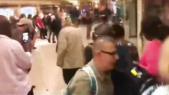 Long-haired MMA Fighter Takes On Challenge In NYC Mall