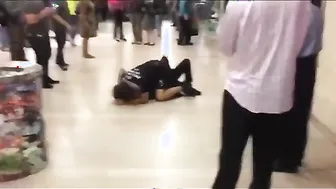 Long-haired MMA Fighter Takes On Challenge In NYC Mall