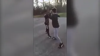 Young Amateur Boxer vs. Untrained Opponent