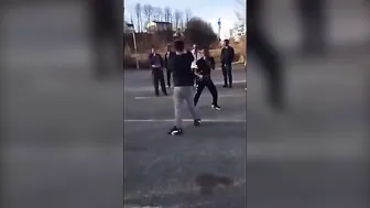 Young Amateur Boxer vs. Untrained Opponent