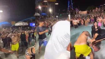 Mexicans At Water Park Concert Clash In Brawl