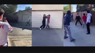 Wannabe Gang Members Show Their Fighting Skills