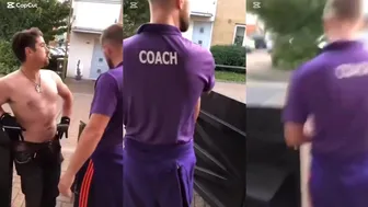 Drunk Neighbour Tames With A Fathers Firm Hand