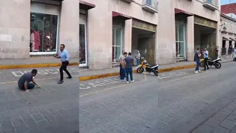 Two Guys Go At It In Michoacán, Mexico