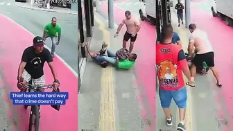 Wrestling Move Robbery In Brazil
