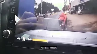 Driver Stops Motorbike Robbers On The Street