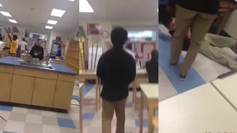 Teacher Hides As He Throws A Baseball At Students Faces