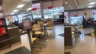 Early morning fight at Tim Hortons