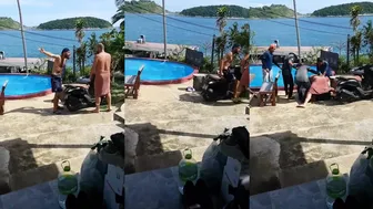 Tourist decides to fight back.