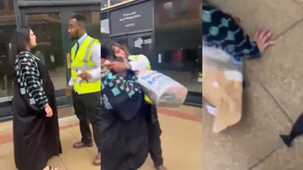 Shoplifter Meets Security Quick!
