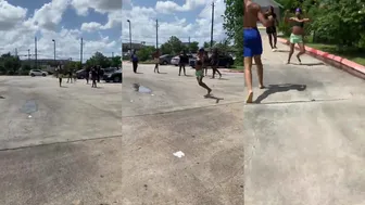 One vs Two Fight! Pepper Sprayed and Still Held His Own
