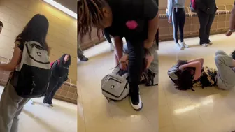 Girl talked trash, got schooled!