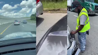 Viral Moment! Man Hits The Wrong One ????