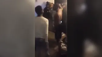 White Shirt Guy Told No Shirt Guy He F***ed His Girl.%%