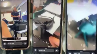 Teacher Snaps And Knocks A Student Out After Hit In Head With Paper Balls