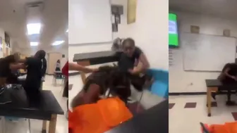 Crazy Ass Girl Fight In School - She Got Beat Up!