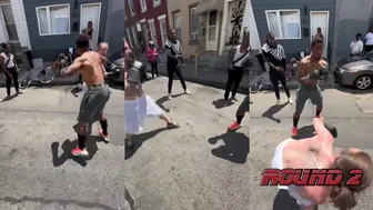 Two People Fight Outside, The Crazy Begins!