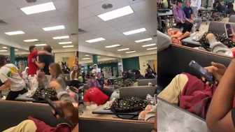 Student Chokes Out Another In School Cafeteria Fight