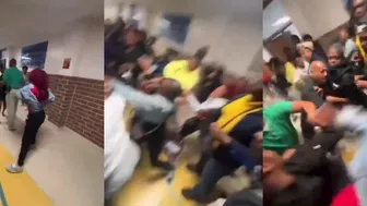 Craziest Girl Fight In School: 6 Girls Jump Her!