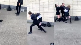 Send In Girl Fights!! She Really Fought All 3 Of Them ???? Damn!