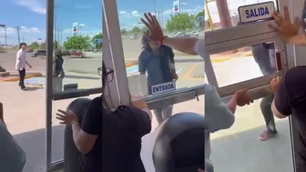 A Homeless Person Attacks A Drugstore Employee And Store In Mexico When You Dont