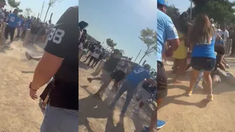 Raiders Fan vs Chargers Fan Fight