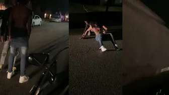 Handcuffing A Guy After He Beat His Girlfriend