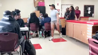 Girl vs. Girl Classroom Fight
