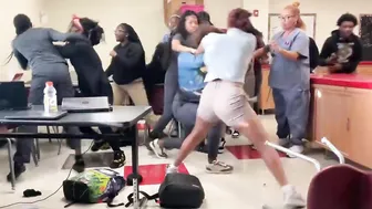 Girl vs. Girl Classroom Fight