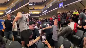 Melee Breaks Out In NBA Stands After Fan Dispute
