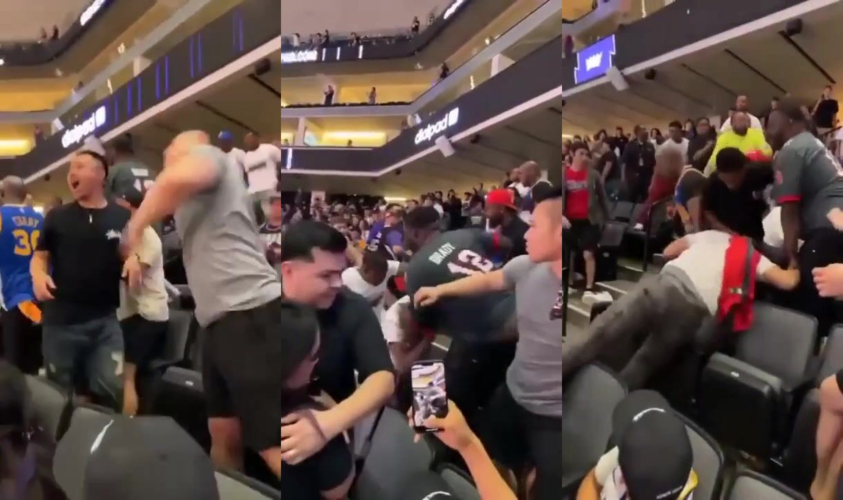 Nba In Store Execution Melee Breaks Out In NBA Stands After Fan Dispute